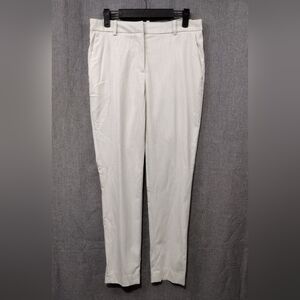 NWT H&M Slim Coupe Etroite Dress Pants Womens 4 White Office Career Minimalist
